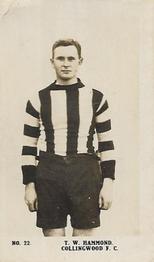 1923 Magpie Portraits of Our Leading Footballers #22 Tom Hammond Front
